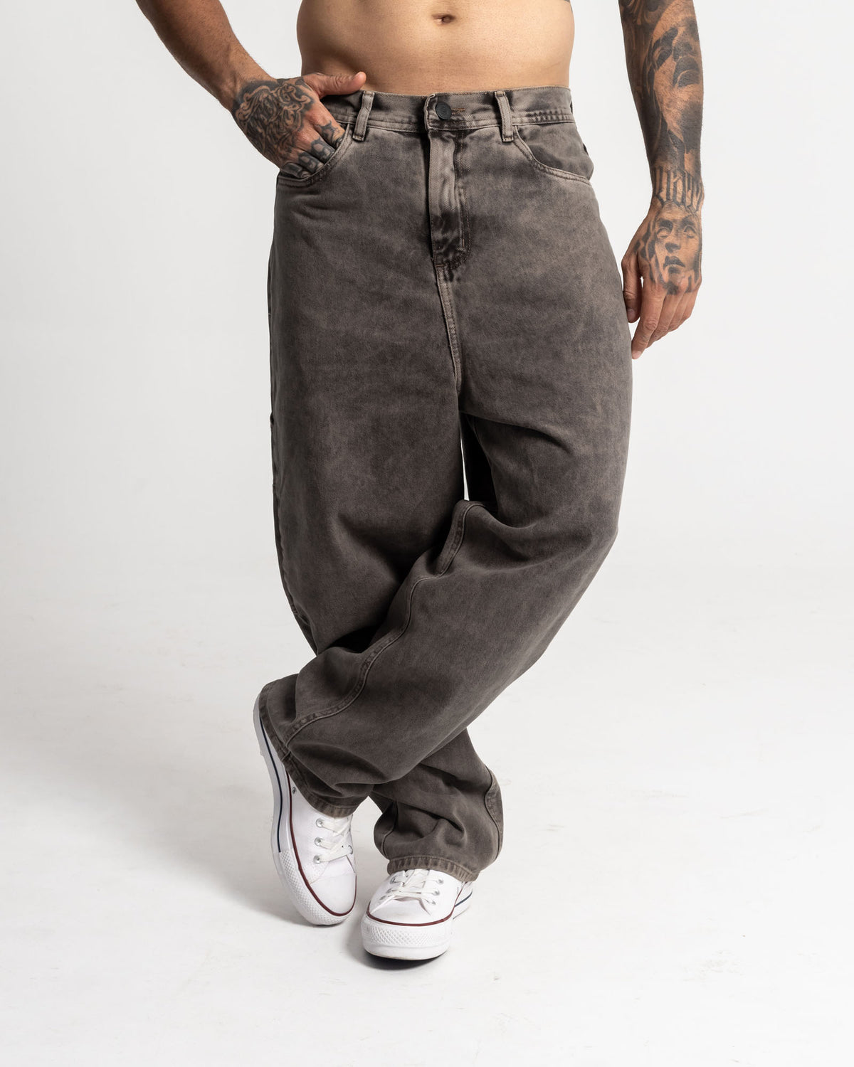 Jeans Baggy Street Grey