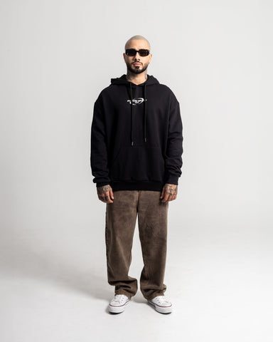 Hoodie Oversize Negro Angel