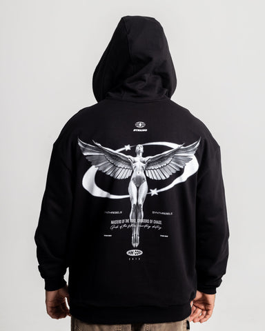 Hoodie Oversize Negro Angel