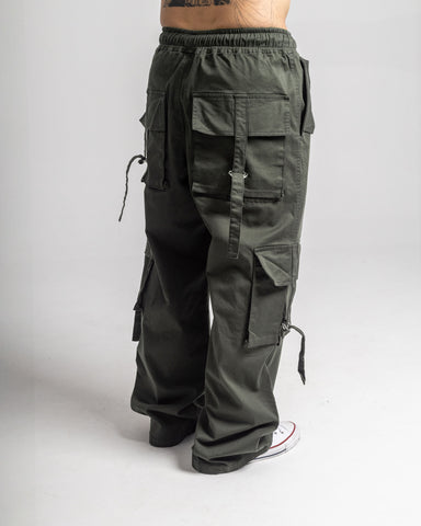 Jogger Cargo Army Green