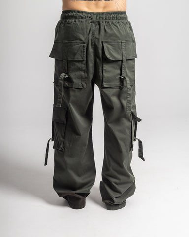 Jogger Cargo Army Green
