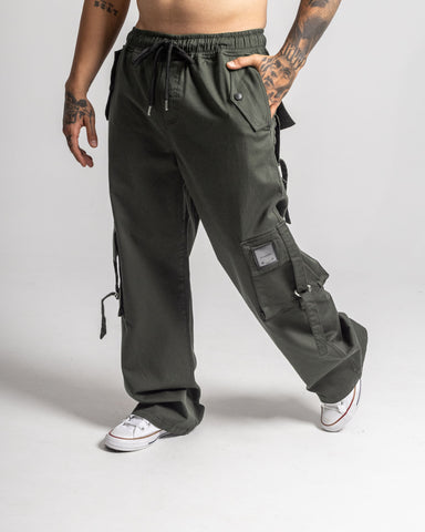 Jogger Cargo Army Green