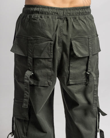 Jogger Cargo Army Green