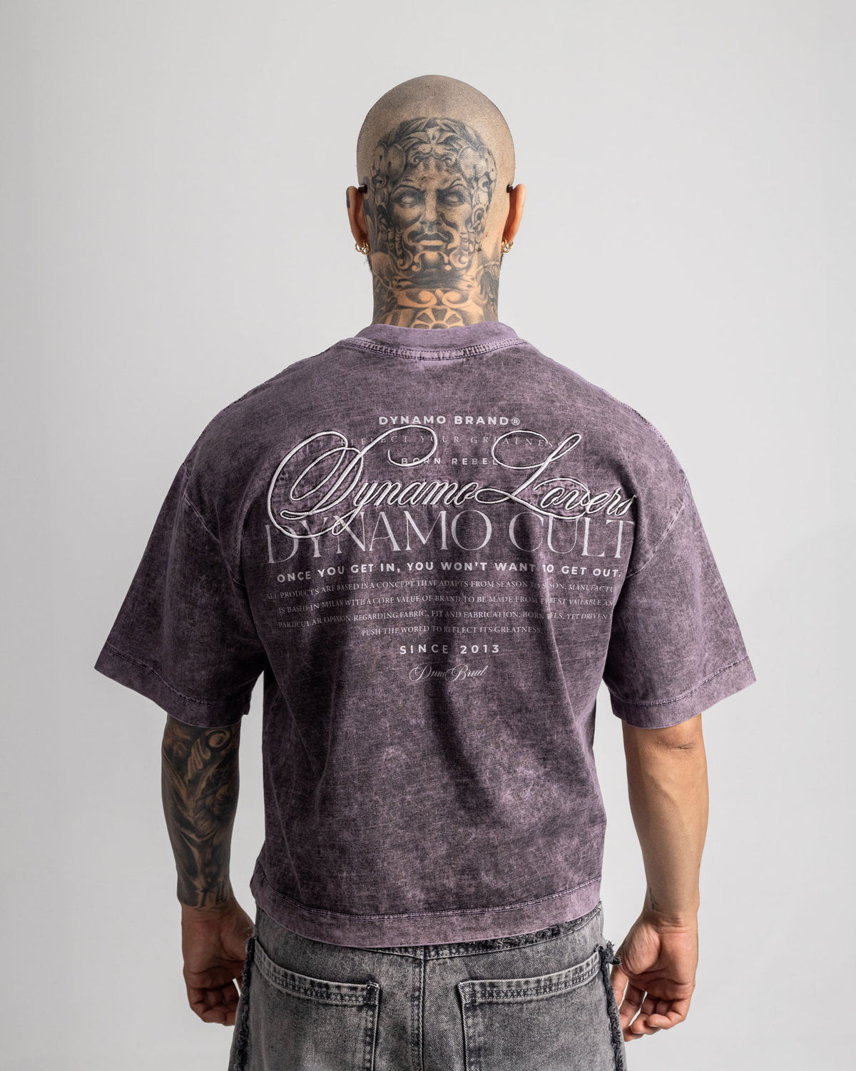 Camiseta Boxy Fit Lila Claro