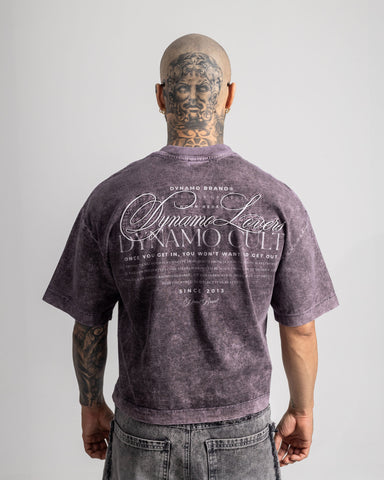 Camiseta Boxy Fit Lila Claro