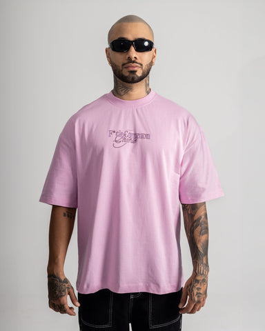 Camiseta Oversize Pink Statement