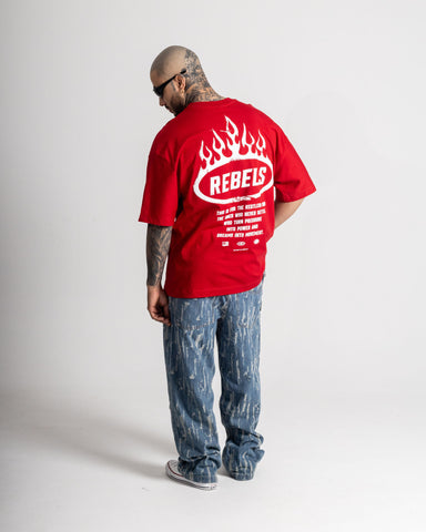 Camiseta Oversize Rebels Fire