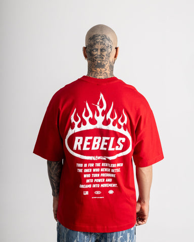 Camiseta Oversize Rebels Fire