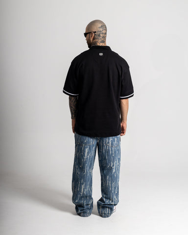 Polo Oversize Black Rebel