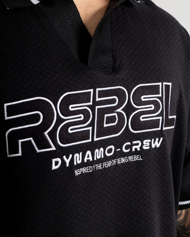 Polo Oversize Black Rebel