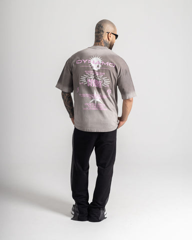 Camiseta Oversize Grey Statement