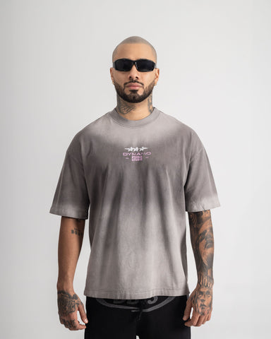 Camiseta Oversize Grey Statement