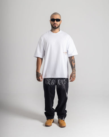 Camiseta Oversize Blanca 2pac