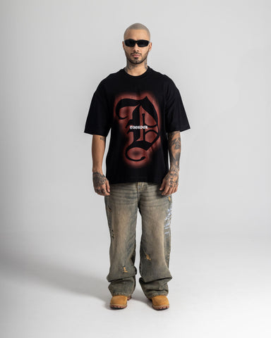Camiseta Oversize Red Fade