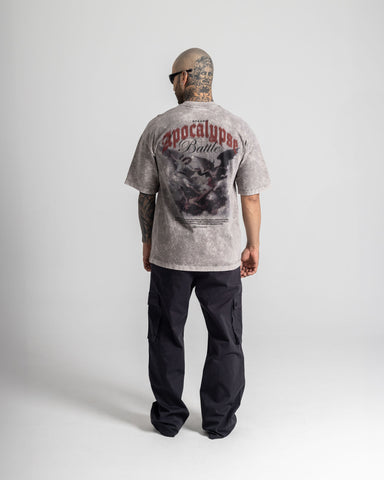 Camiseta Oversize Acid Wash Apocalypse