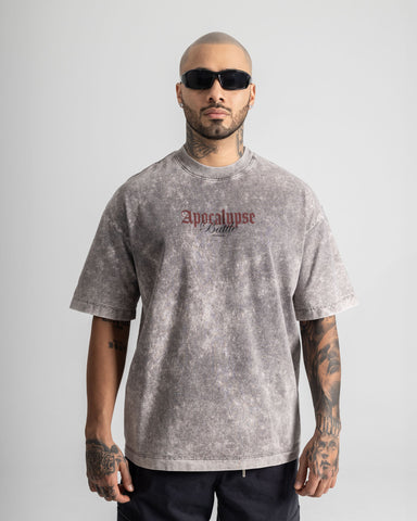 Camiseta Oversize Acid Wash Apocalypse