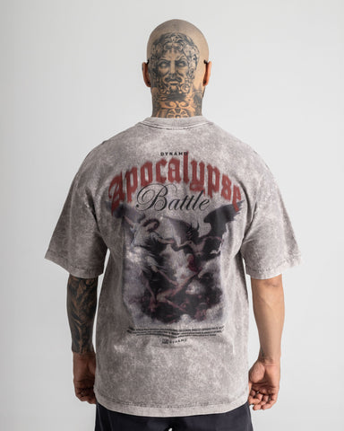 Camiseta Oversize Acid Wash Apocalypse