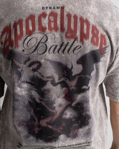Camiseta Oversize Acid Wash Apocalypse