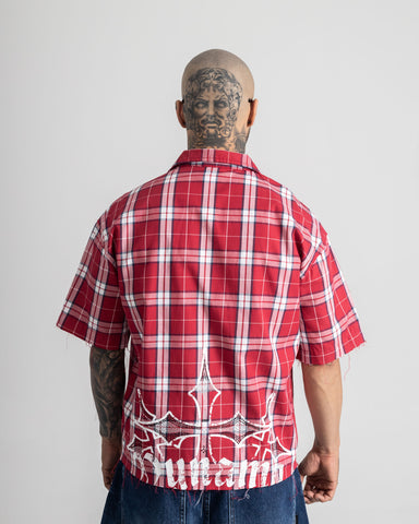 Camiseta Boxy Plaid Rebel