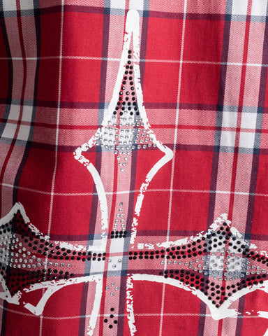 Camiseta Boxy Plaid Rebel