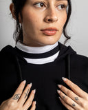 Crop Top Script Black