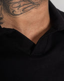 Polo Relaxed Fit Negro