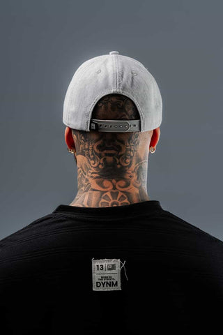 Gorra Para Hombre Gris Claro Con Bordado Frontal DNM