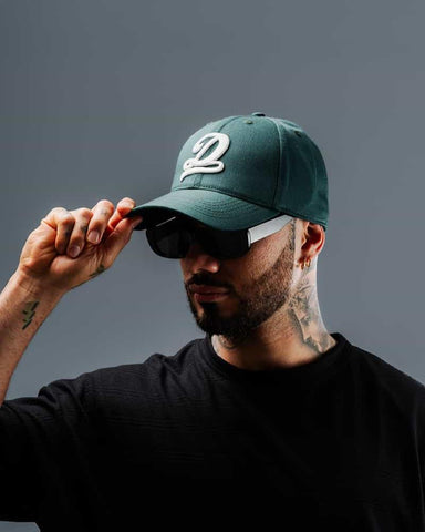 Gorra Beisbolera Para Hombre Básica Verde Botella