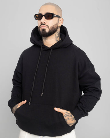 Hoodie Oversize Essential Black