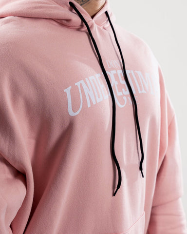 Hoodie Oversize Con Capucha Rosado Under