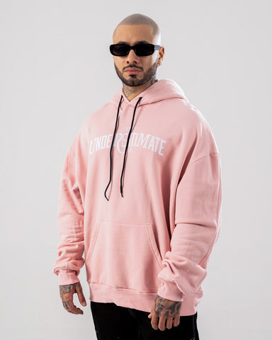 Hoodie Oversize Con Capucha Rosado Under