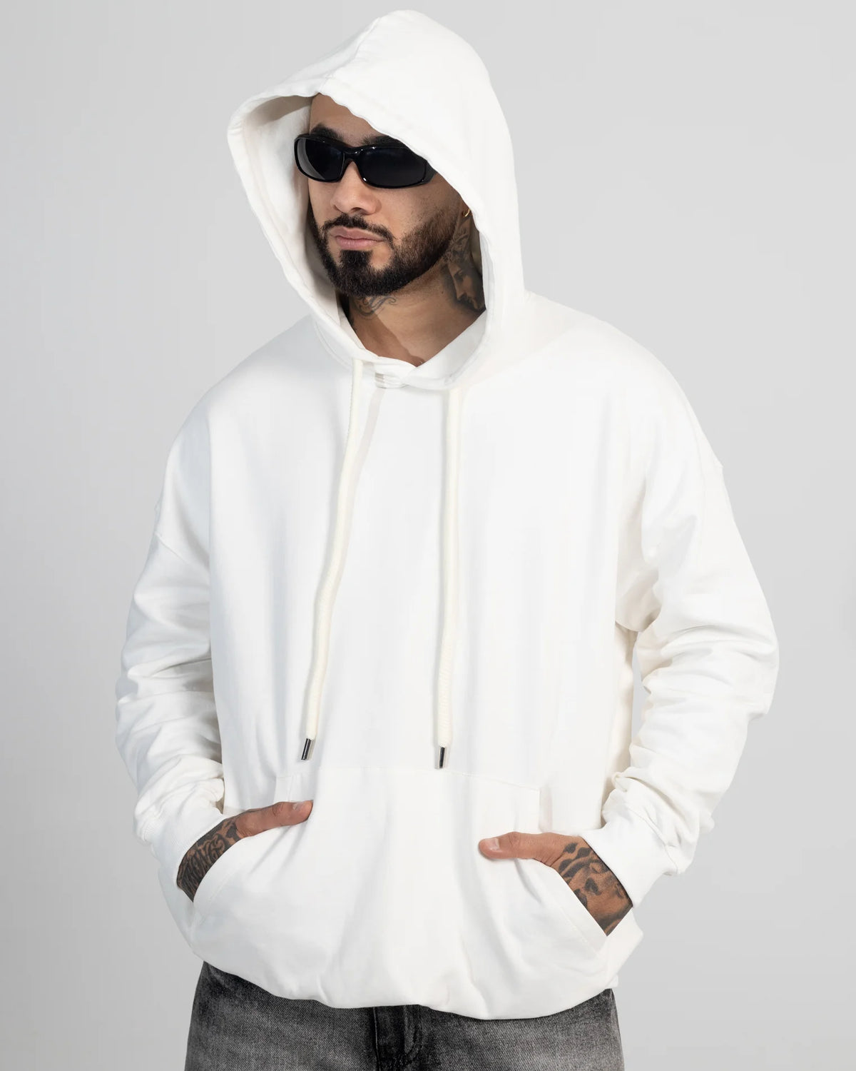 Hoodie Oversize White Essential