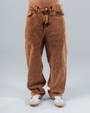 Jean Beige Con Efecto Lavado