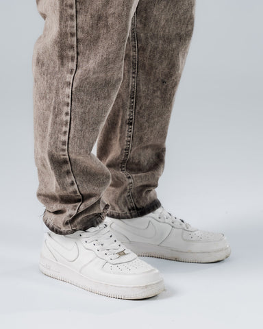 Jean Regular Para Hombre Gris Con Aerografía