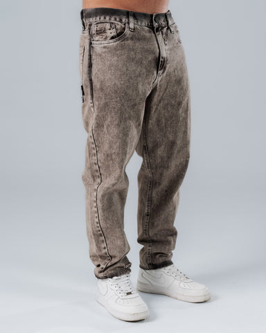 Jean Regular Para Hombre Gris Con Aerografía