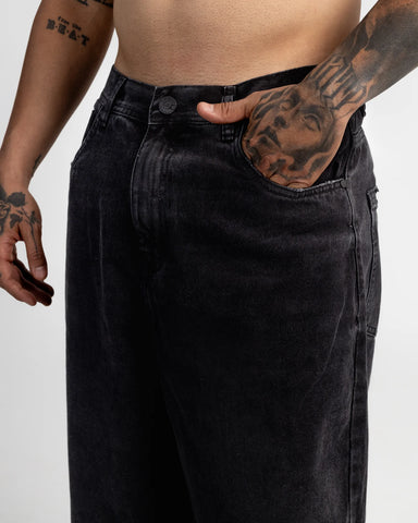 Jeans Baggy Básico Essential Black