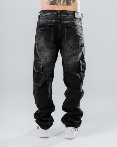 Jeans Baggy Cargo Black