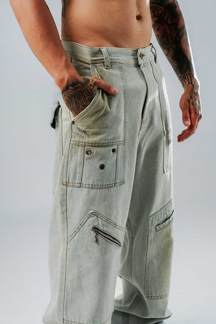 Jean Homme DYNAM JEANS - Taille 58 (équivalent ~46) - 100% Coton - Coupe Droite - Très Bon état