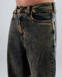 Jeans Baggy Azul Con Efecto Lavado