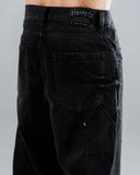 Jeans Baggy Para Hombre Carpintero Negro Básico