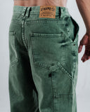 Jeans Baggy Para Hombre Verde Carpintero