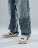 Jeans Baggy Patchwork Jacquard