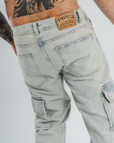 Jeans Baggy Washed Blue
