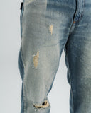 Jeans Azul Regular Distressed