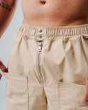 Jogger Para Hombre  Caqui Con Broche Lateral