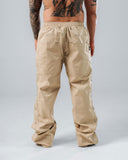 Jogger Para Hombre  Caqui Con Broche Lateral