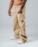 Jogger Para Hombre  Caqui Con Broche Lateral