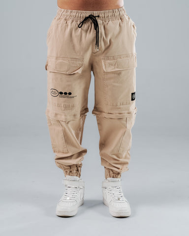 Jogger Para Hombre Cargo Caqui Inferior Separable