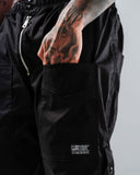 Jogger Para Hombre Negro Con Broches Laterales