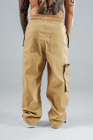 Jogger Para Hombre Straight Caqui - bota Ajustable